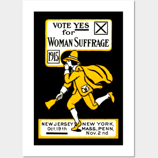 1915 Vote Yes on Women's Suffrage Posters and Art